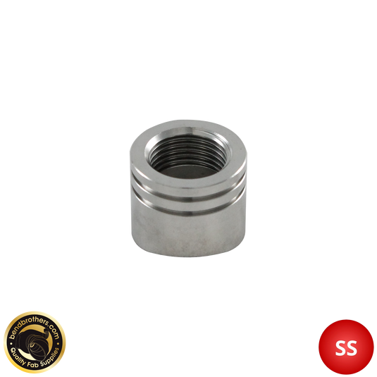 304 Stainless Steel O2 Oxygen Sensor Bung M18x1.5 |  Pre-Notched With Heat Sink