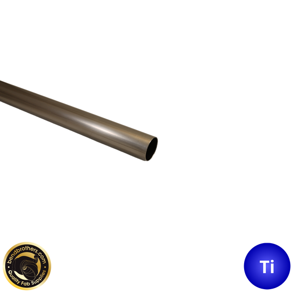 1" (25.4mm) Grade 2 Titanium Welded Tube - 1 Meter Length - 1.2mm Wall
