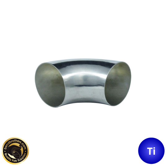 1.75" (45mm) Titanium 90° Mandrel Bent Elbow - 1.2D Radius - 1.2mm wall