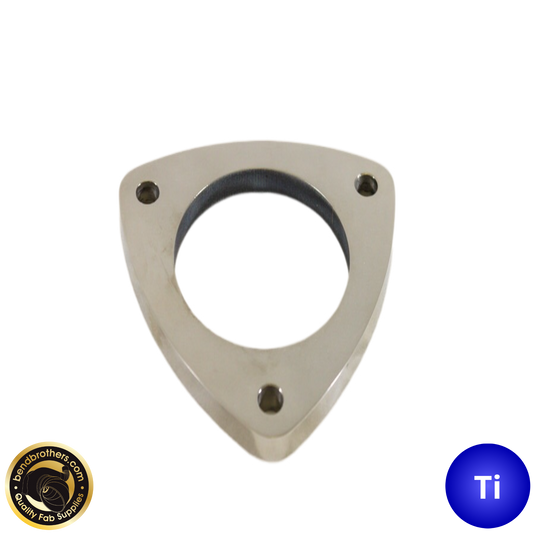 3" (76mm) 3 Bolt Titanium Flange - 8mm Thickness