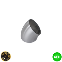 3" (76mm) Aluminium 45° Elbow - 1.2D Radius - 1.42mm Wall