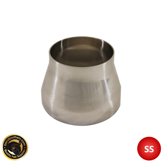 3" (76mm) - 4" (101mm)  304ss - Stainless Steel Concentric Size Reducer