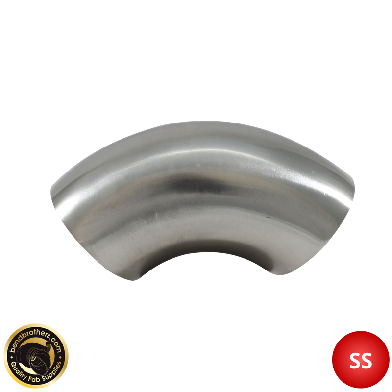 Load image into Gallery viewer, 3.5&quot; (89mm) 304 Stainless Steel 90° Elbow - 1.2D Radius - 1.6mm Wall
