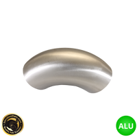 3.5" (89mm) Aluminium 90° Elbow - 1.2D Radius - 1.42mm Wall