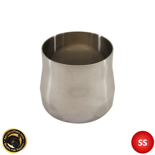 3.5" (89mm) - 4" (101mm) 304ss - Stainless Steel Concentric  Size Reducer
