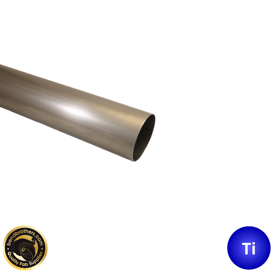 4.5" (114.3mm) Grade 2 Titanium Welded Tube - 1 Meter Length - 1.2mm Wall